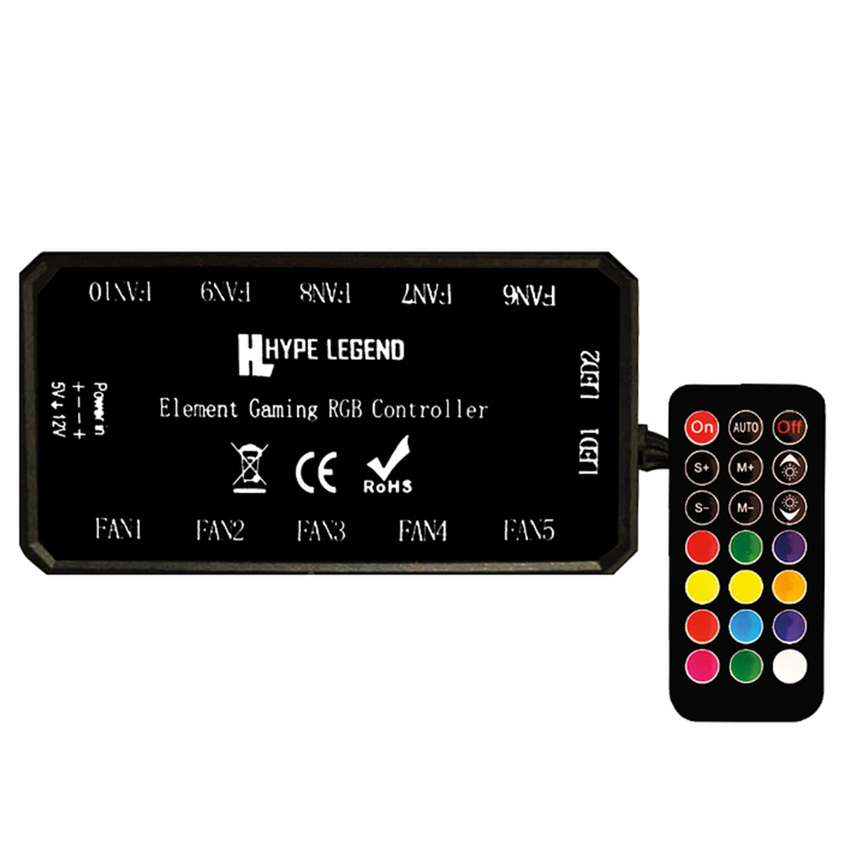 Controlador ARGB + Control Remoto Hype Legend Negro
