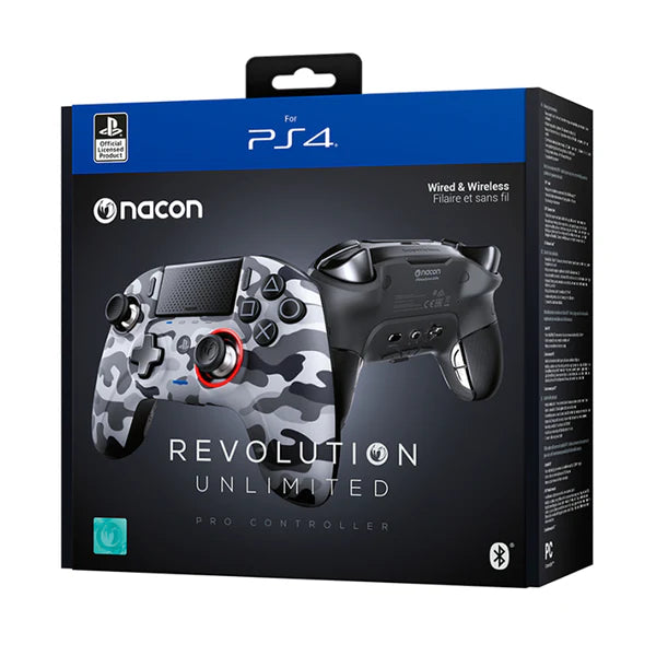 Control Inalambrico Ps4 Nacon Revolution Unlimited Pro Camu Gris – imagen 2