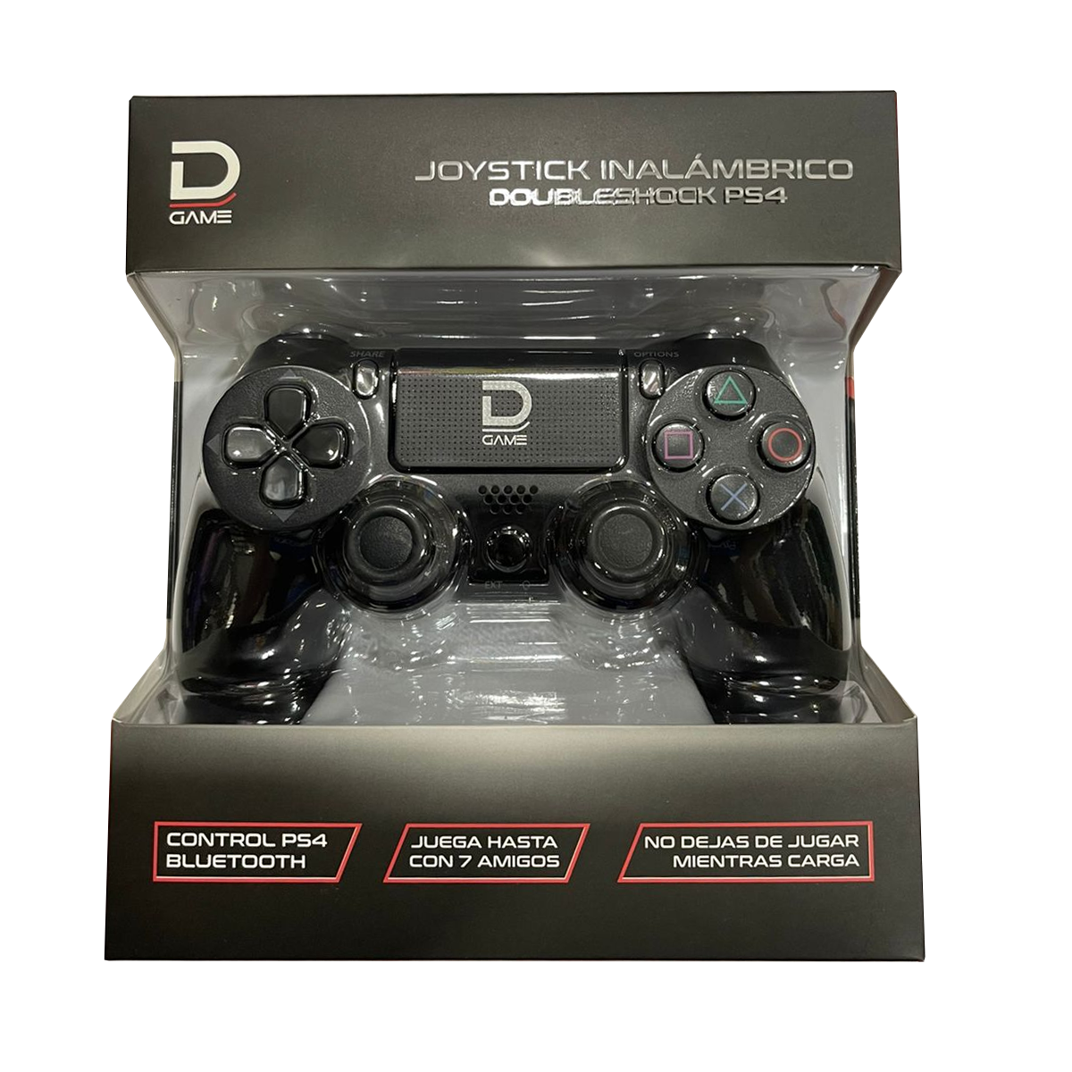 Control Doubleshock Ps4 Inalambrico Datacom Negro – imagen 3