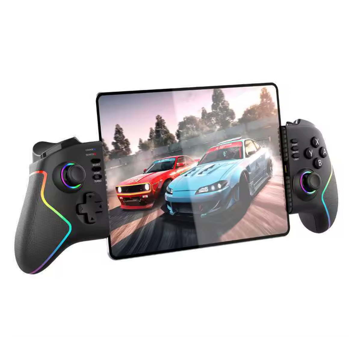Control Joystick Ipega Pg-9122 Rgb Para Android Ios Switch Pc Ps4 Ps3 Negro