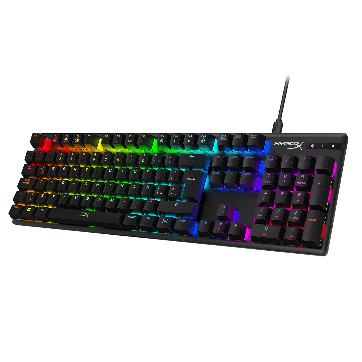 Teclado Gamer Hyperx Mecanico Alloy Origins Rgb Negro