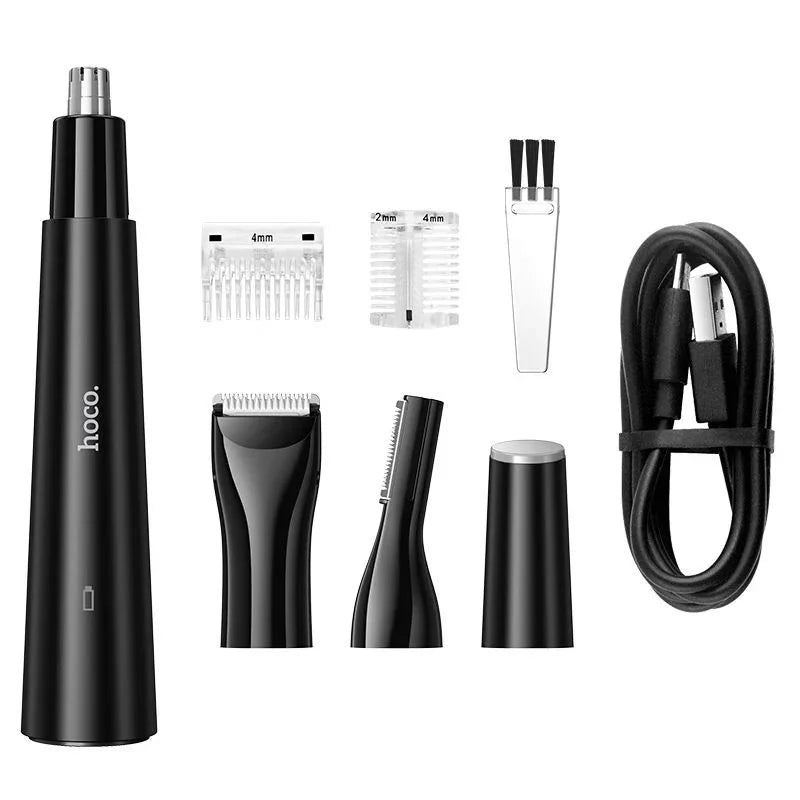 Set Cortadora 3 en 1 Hoco HP37 Recargable USB-C Negro - vista 2