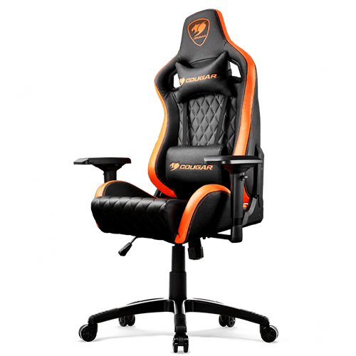 Silla Gamer Profesional Cougar Armor S Negro Naranjo