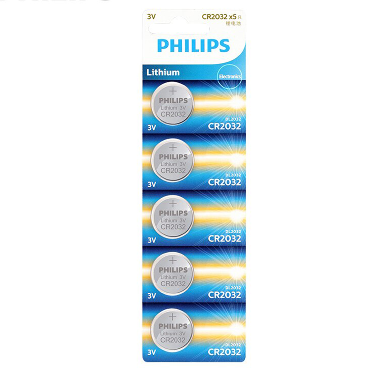 Pack Pilas Cr2032 Philips 5 unidades