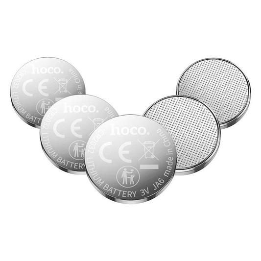 Pack 5 Pilas de Botón Hoco JA6 CR2032 3V 210 mAh