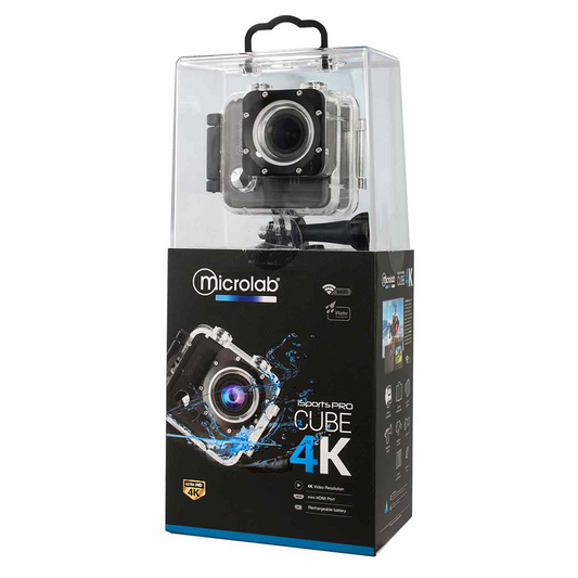 Camara Deportiva Isports Pro Cube 4k Wifi Microlab