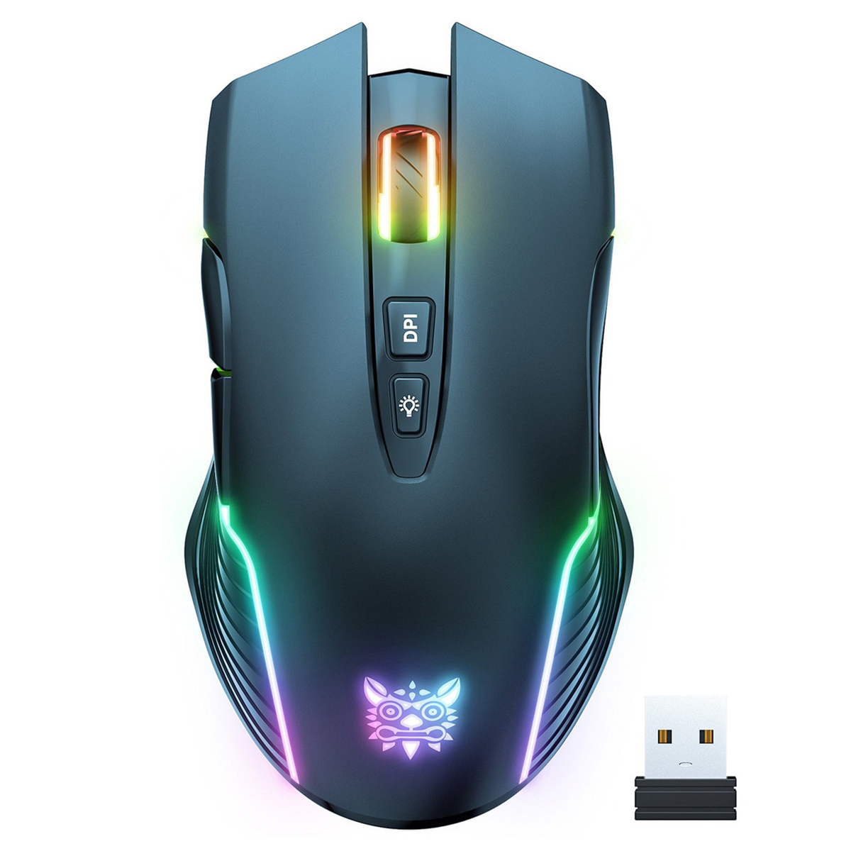 Mouse Gamer Onikuma Cw905 Inalámbrico Rgb Negro