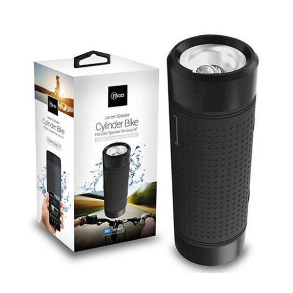 Parlante Powerbank Linterna Cylinder Para Bicicletas Microlab