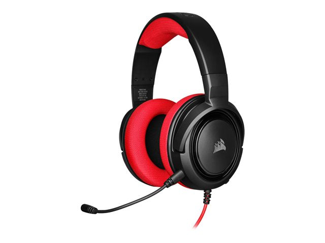 Audifonos Gamer Corsair Hs35 Pc Ps5 Xbox Switch Negro Rojo – imagen 2