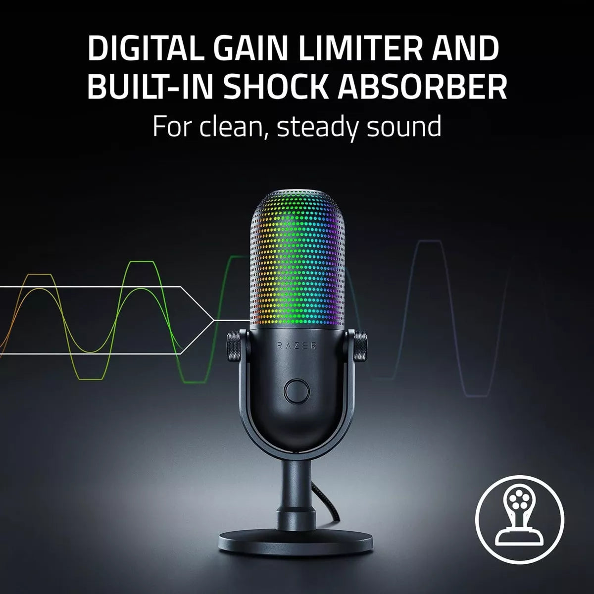 Micrófono Gamer Streamer Razer Seiren V3 Chroma Negro – imagen 2