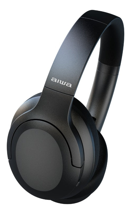 Audífono Bluetooth On-ear Aiwa Aw-45ANC Cancelacion De Ruido Negro – imagen 2