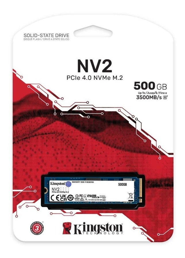 Disco Ssd Kingston Nv2 500gb Pcie 4.0 Negro – imagen 2