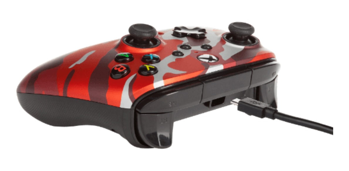 Control Alambrico Powera Xbox One Serie X / S Rojo Camu – imagen 2