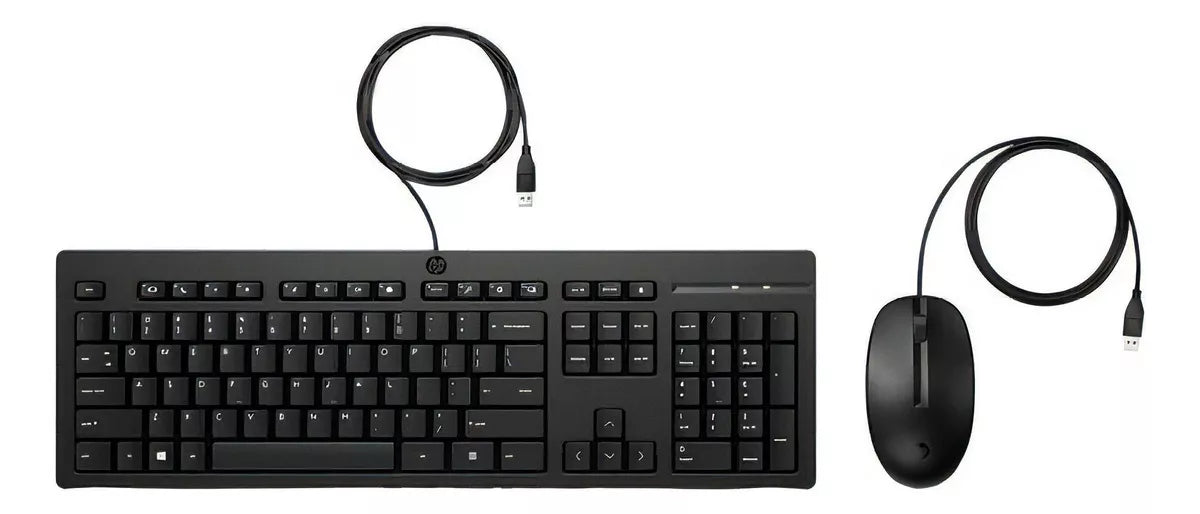 Kit Hp Teclado Y Mouse Alambrico 225 Negro – imagen 2