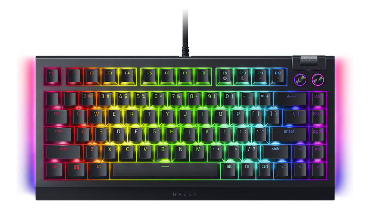 Teclado Gamer Razer Blackwidow V4 75% Switch Naranja Ingles Negro – imagen 4