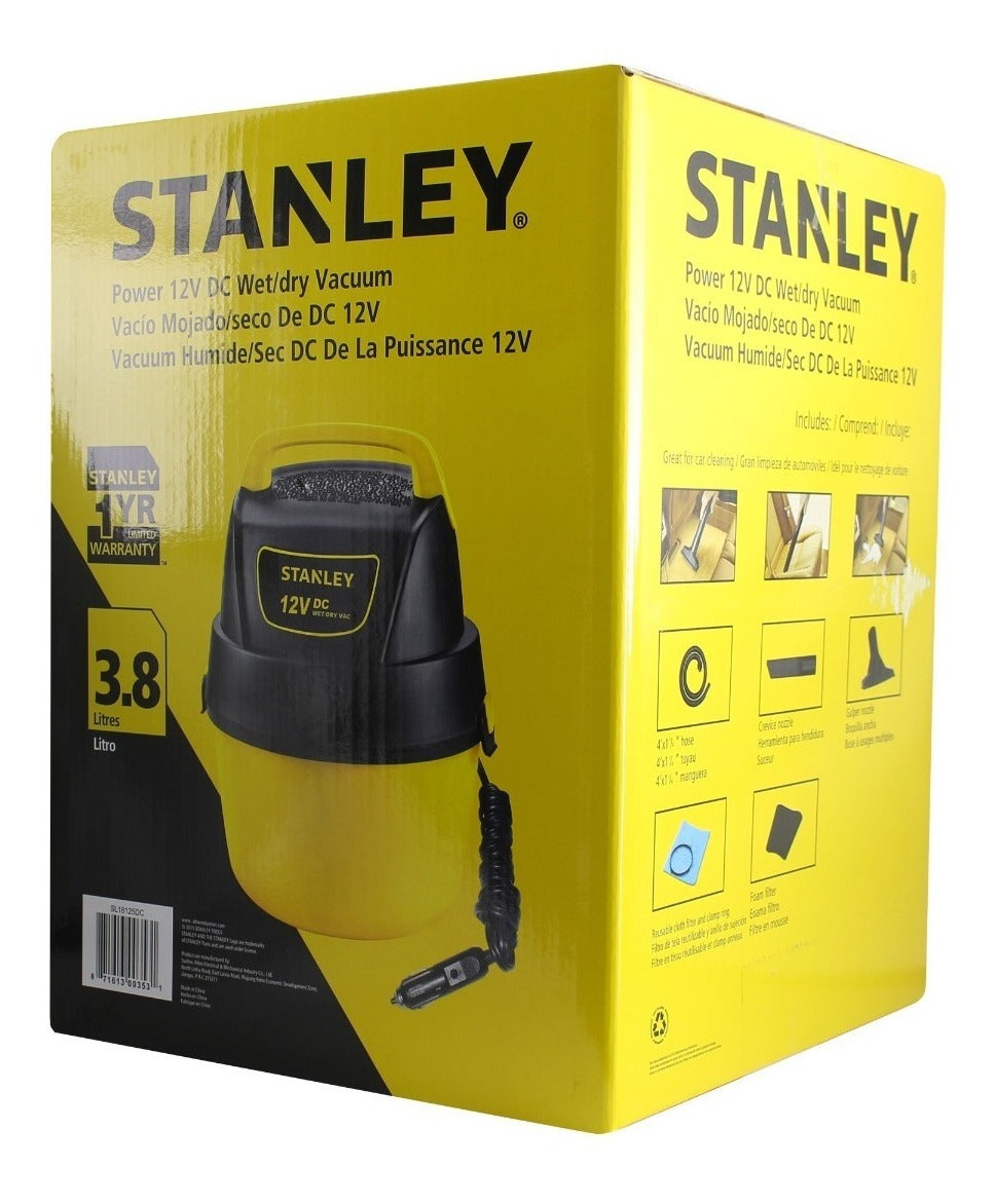 Aspiradora Para Auto Portatil Stanley SL18125DC Amarillo – imagen 3