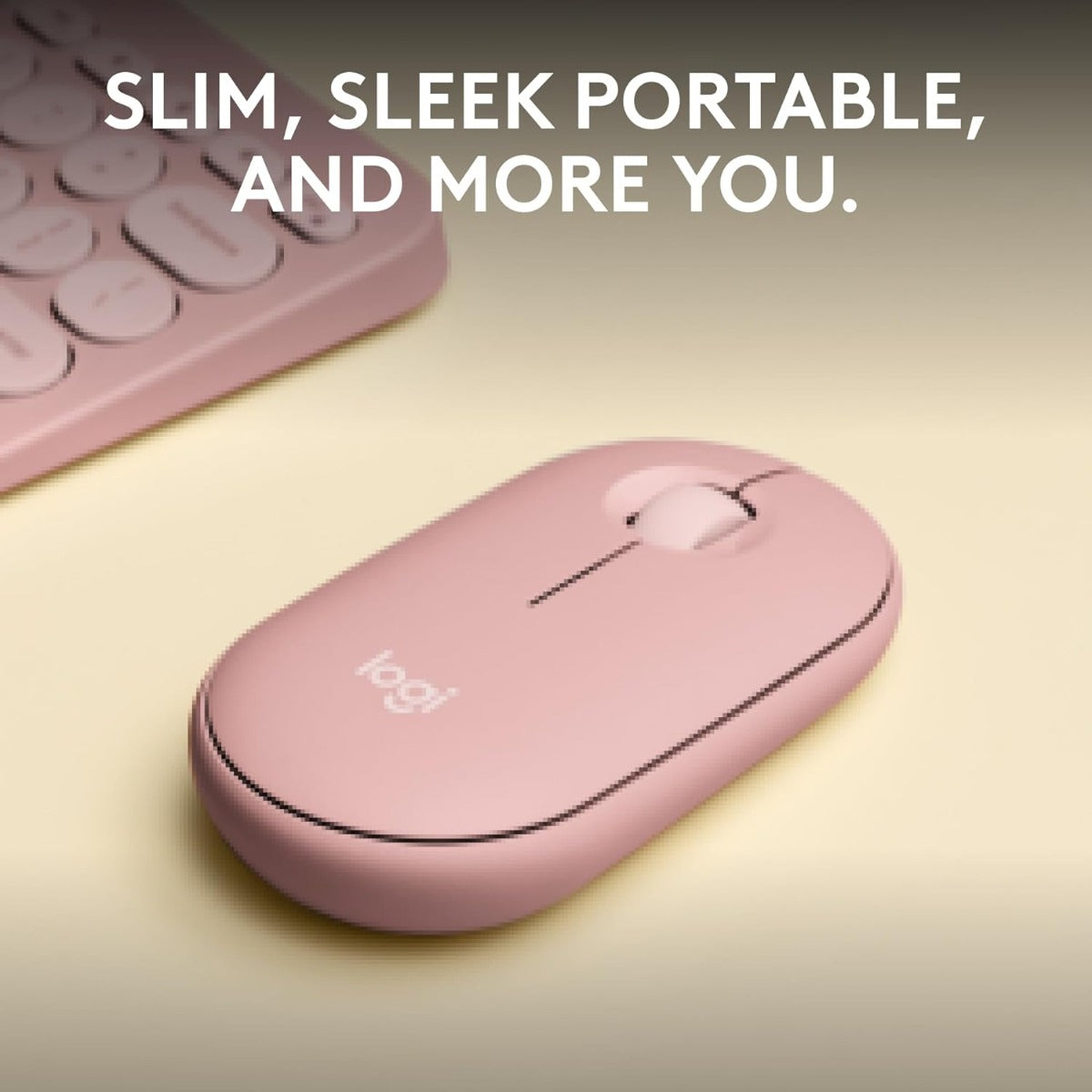 Mouse Inalámbrico Silencioso Logitech Pebble 2 M350s Rosa – imagen 3