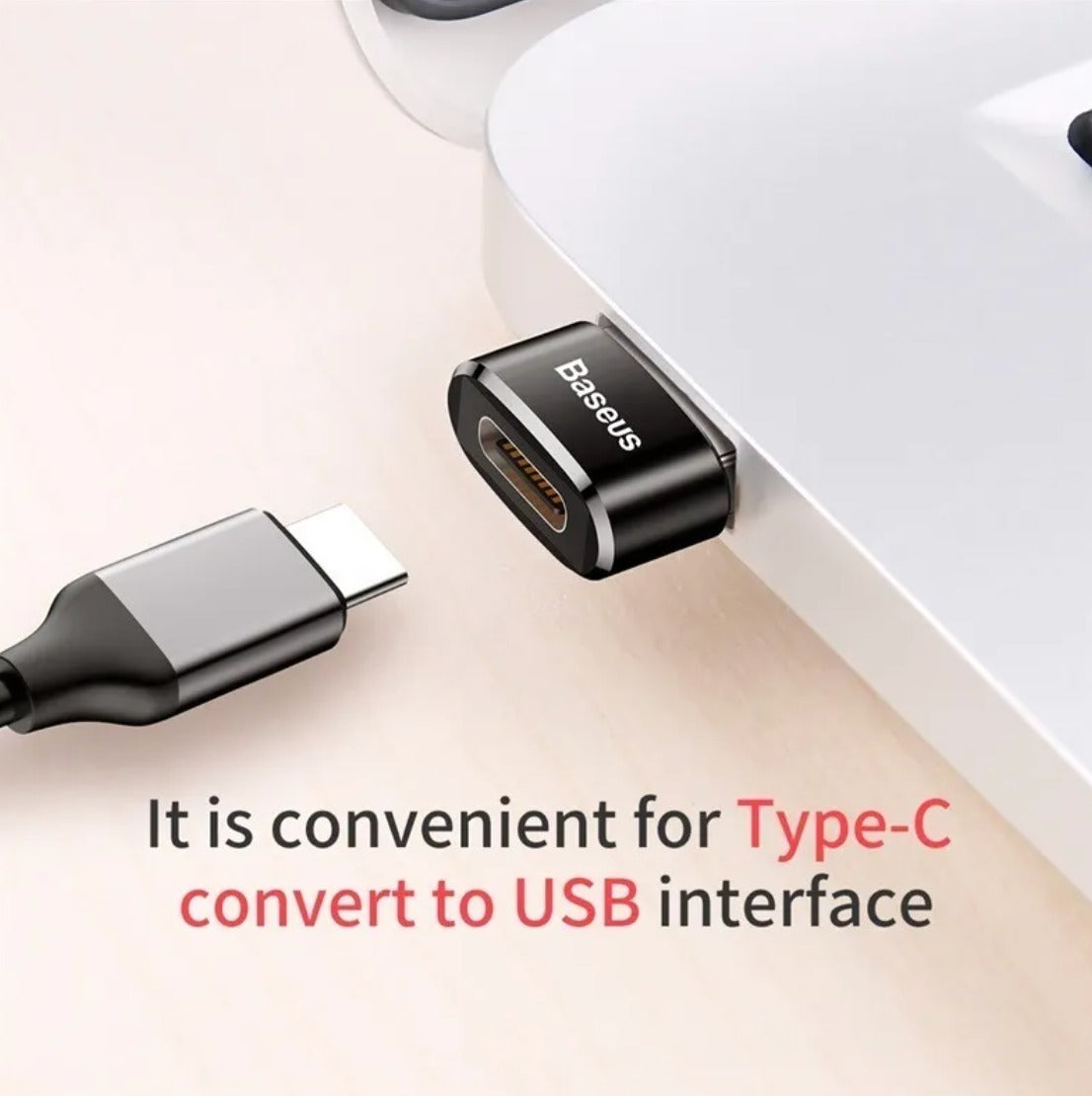 Adaptador Usb Macho A Usb-c Hembra 3.0 Baseus 5a – imagen 3