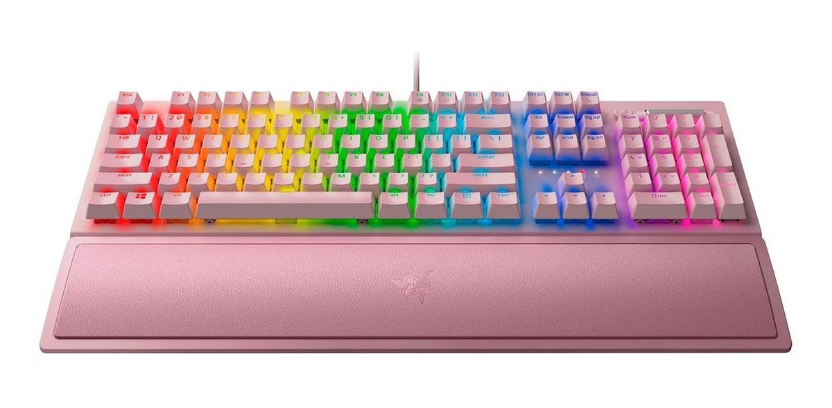 Teclado Gamer Razer Mecanico Blackwidow V3 Switch Green Rosado – imagen 2