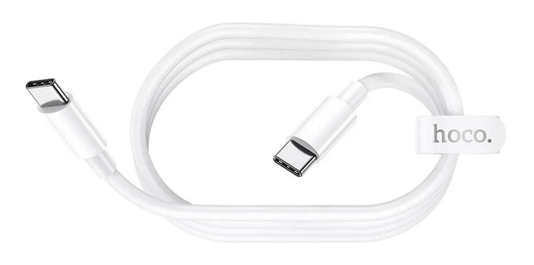 Cable Hoco X51 Tipo C a Tipo C 100w 1 Metro Blanco – imagen 2