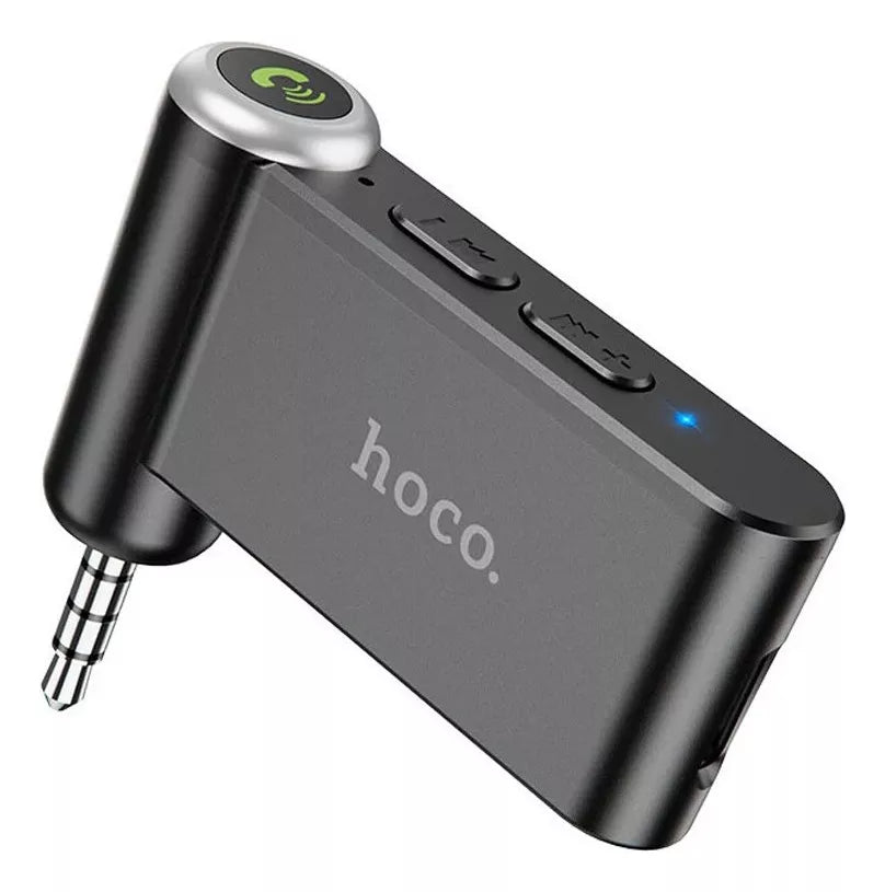 Receptor Bluetooth Auto Hoco E58 Auxiliar Negro