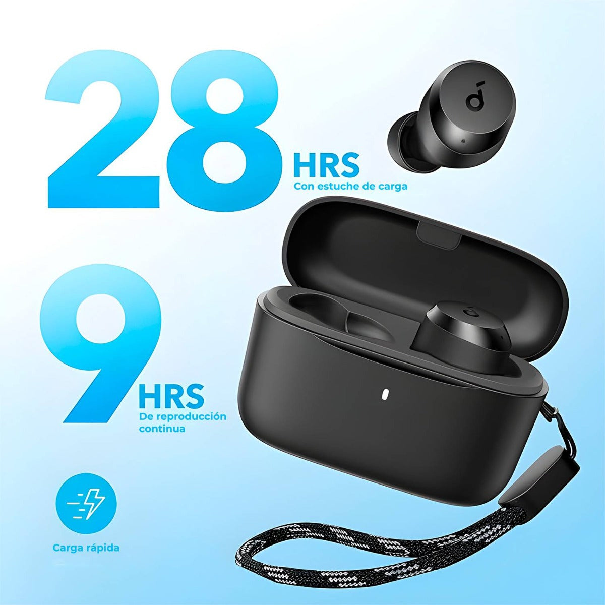 Audífonos Bluetooth In Ear Anker Soundcore A25i Negro – imagen 3