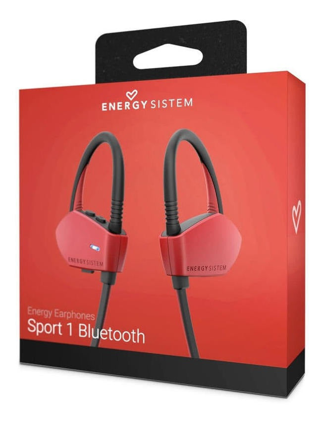 Audifonos Bluetooth Earphones Sport 1 Energy Sistem Negro Rojo – imagen 4