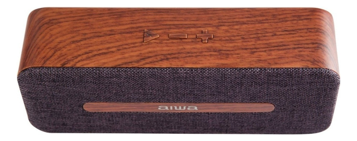 Parlante Bluetooth Portatil De Madera Aiwa Awp-70bt Cafe – imagen 2