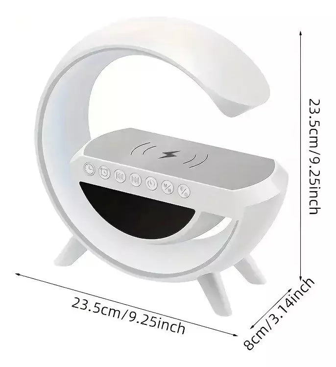 Parlante Bluetooth Bt3401 Radio Carga Inalambrica Blanco – imagen 2