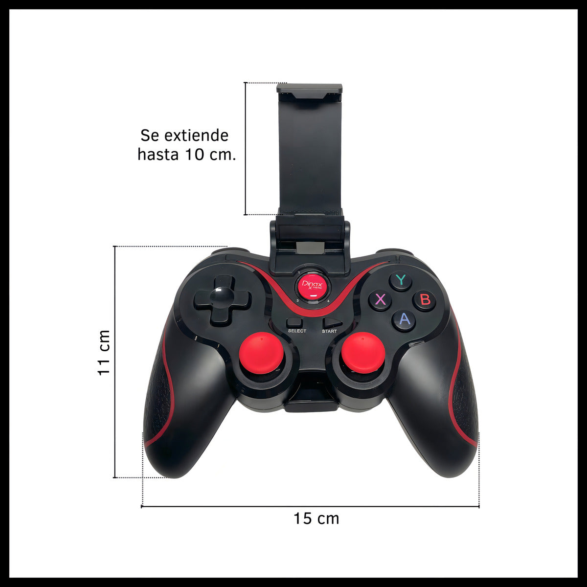 Control Joystick Bluetooth Para Celulares Pc X3 Color Negro – imagen 2