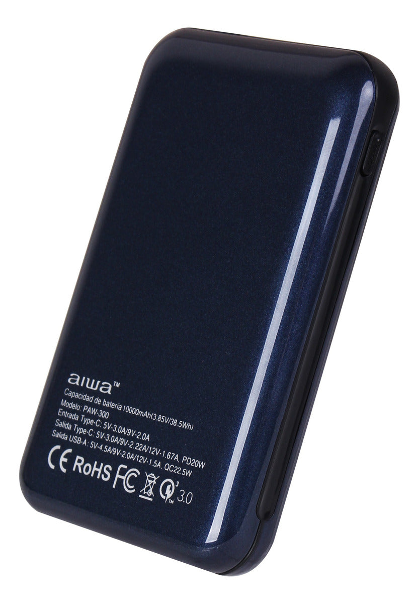 Powerbank Bateria Portatil Aiwa Paw-300 10000 Mah Azul – imagen 4