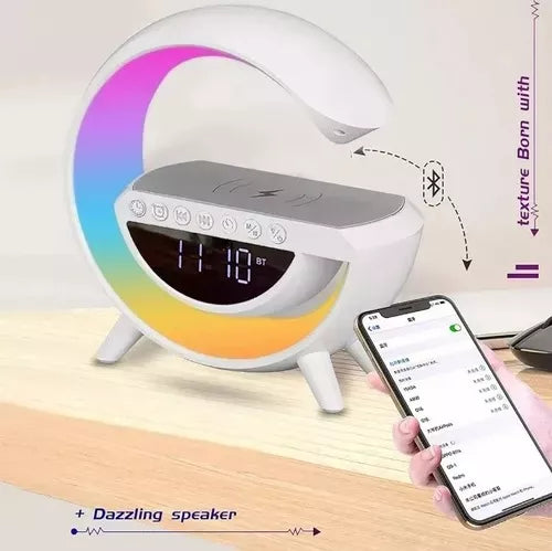 Parlante Bluetooth Bt3401 Radio Carga Inalambrica Blanco – imagen 3