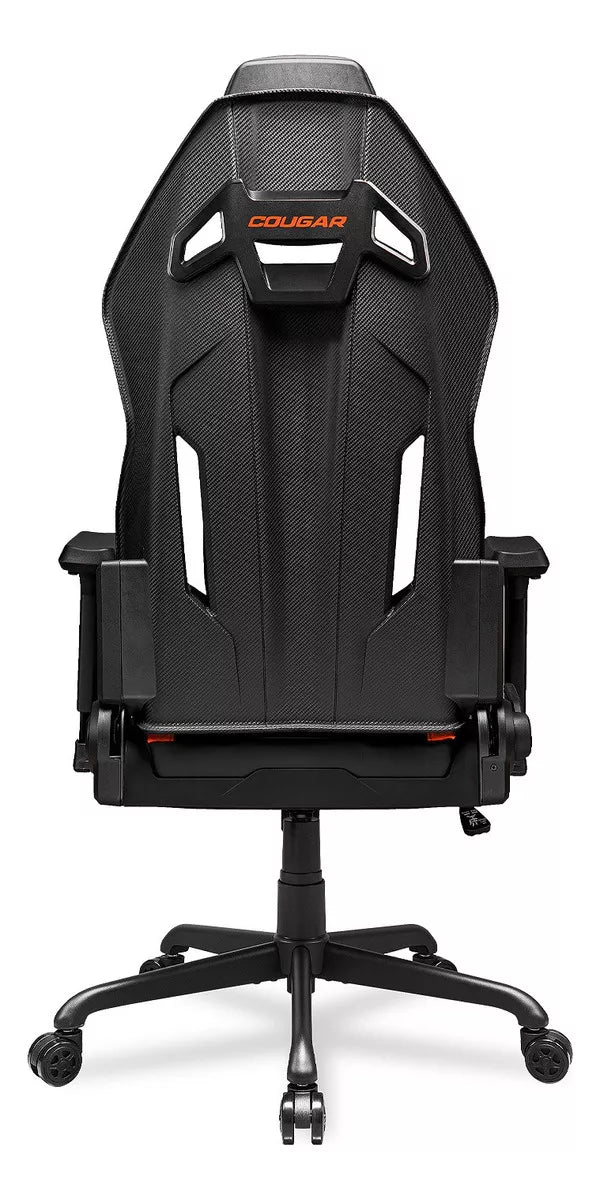 Silla Gamer Cougar Hotrod Cuero Sintetico Negro Naranjo – imagen 4