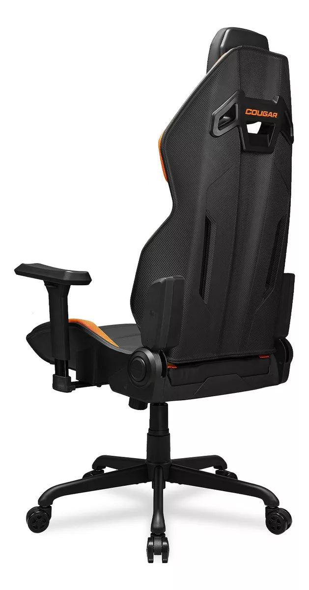 Silla Gamer Cougar Hotrod Cuero Sintetico Negro Naranjo – imagen 2