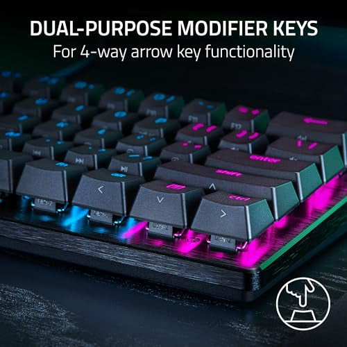 Teclado Gamer Mecanico Razer Huntsman V3 X Tkl Purple Rgb Español Negro – imagen 5
