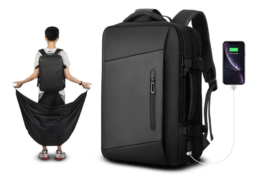 Mochila Carry On Pro 2.0 Impermeable Con Capucha Expansible 35l Negro – imagen 7
