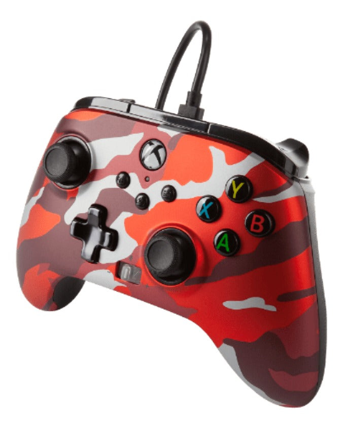 Control Alambrico Powera Xbox One Serie X / S Rojo Camu – imagen 4