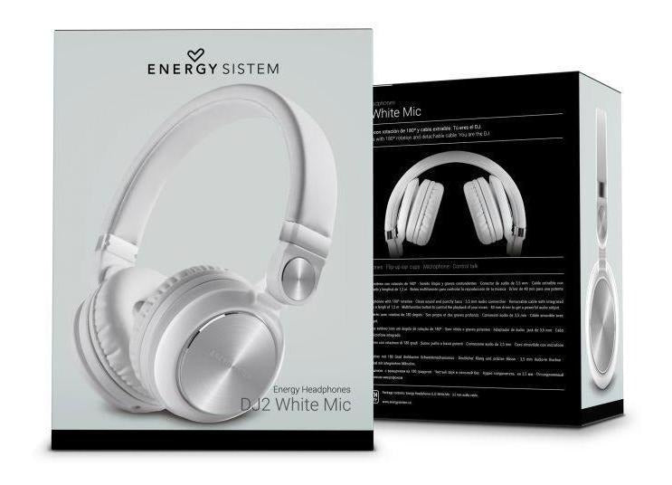Audifonos Energy Sistem Dj2 Microfono Blanco – imagen 2