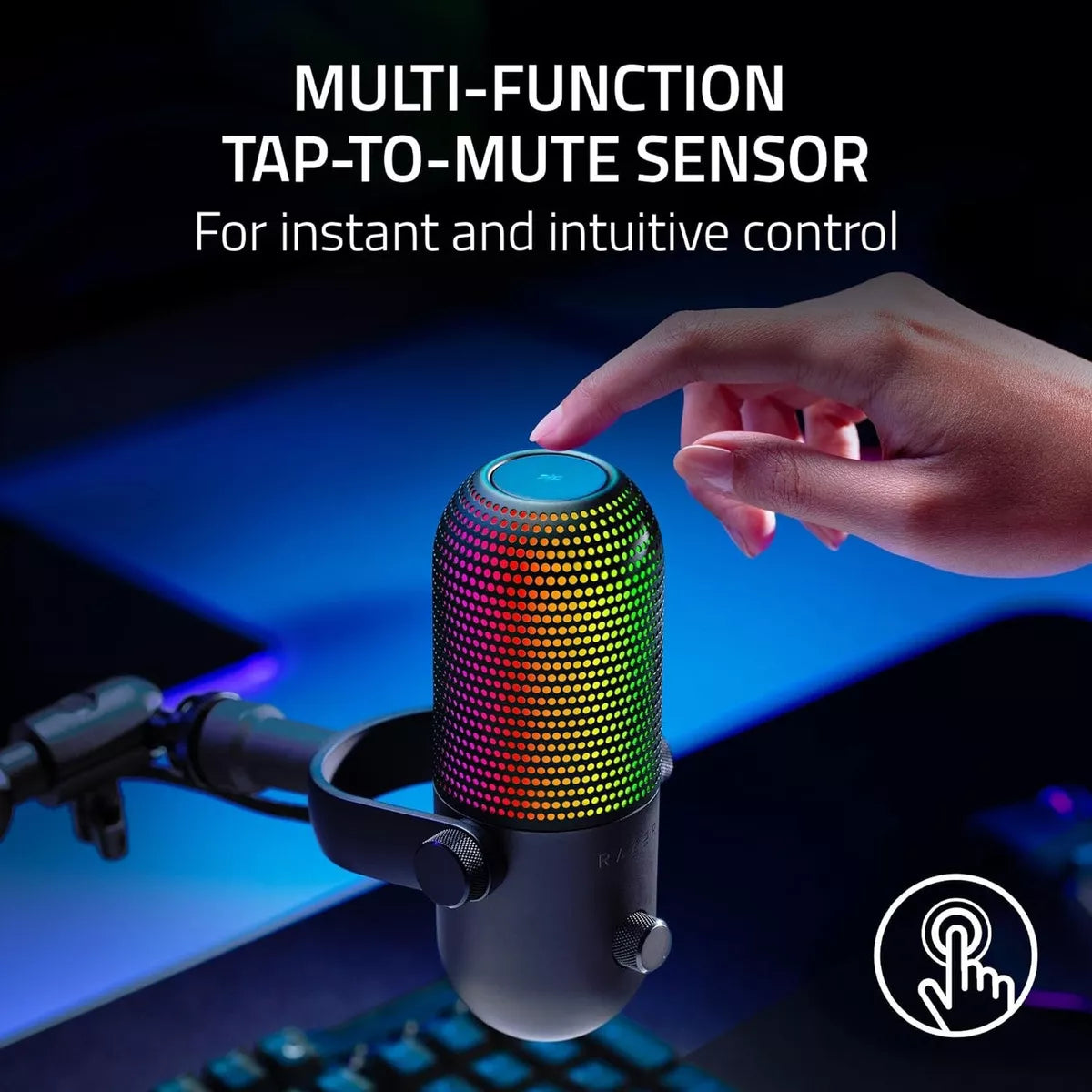 Micrófono Gamer Streamer Razer Seiren V3 Chroma Negro – imagen 3