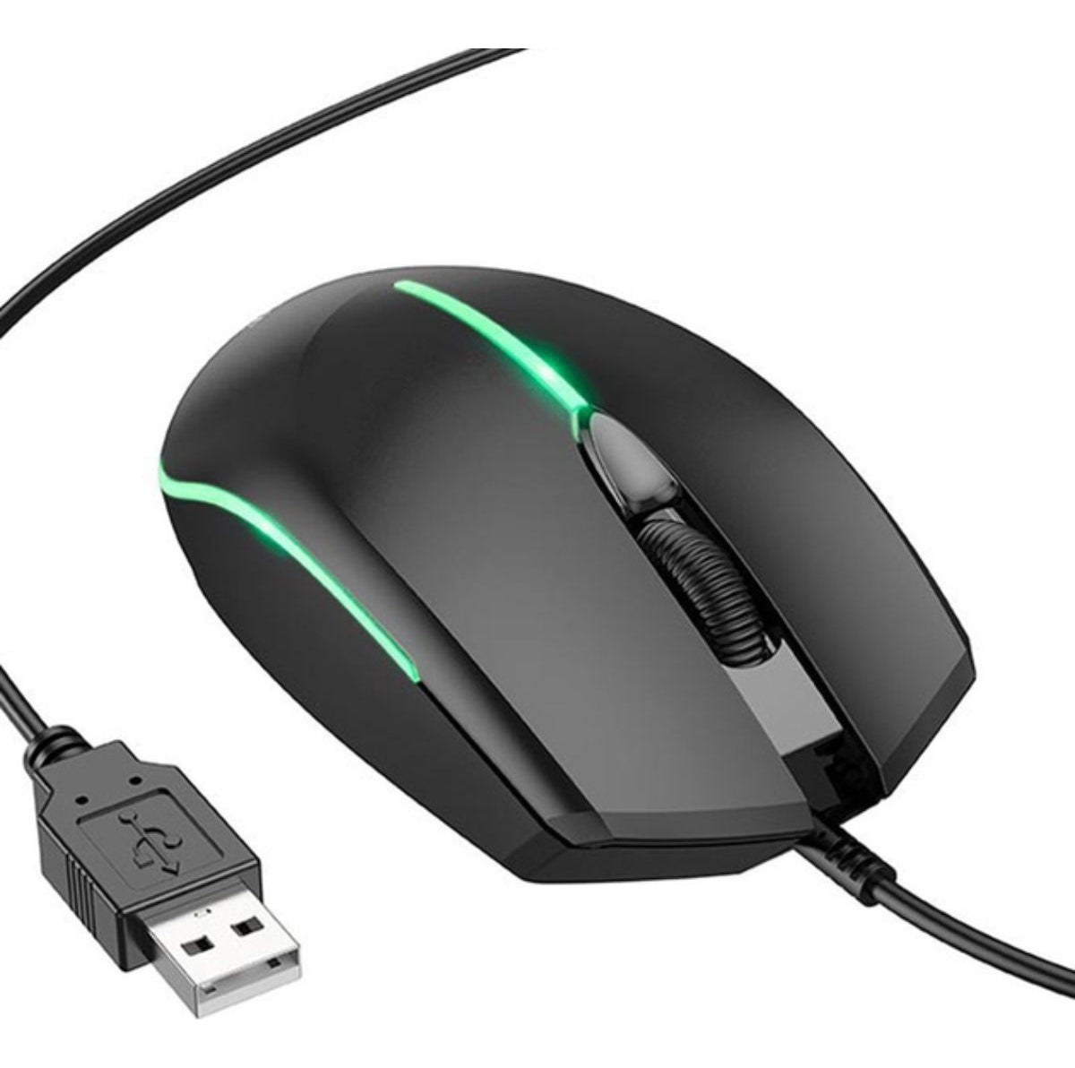 Mouse Gamer Borofone Bg10 Alambrico 1000 Dpi Negro – imagen 2