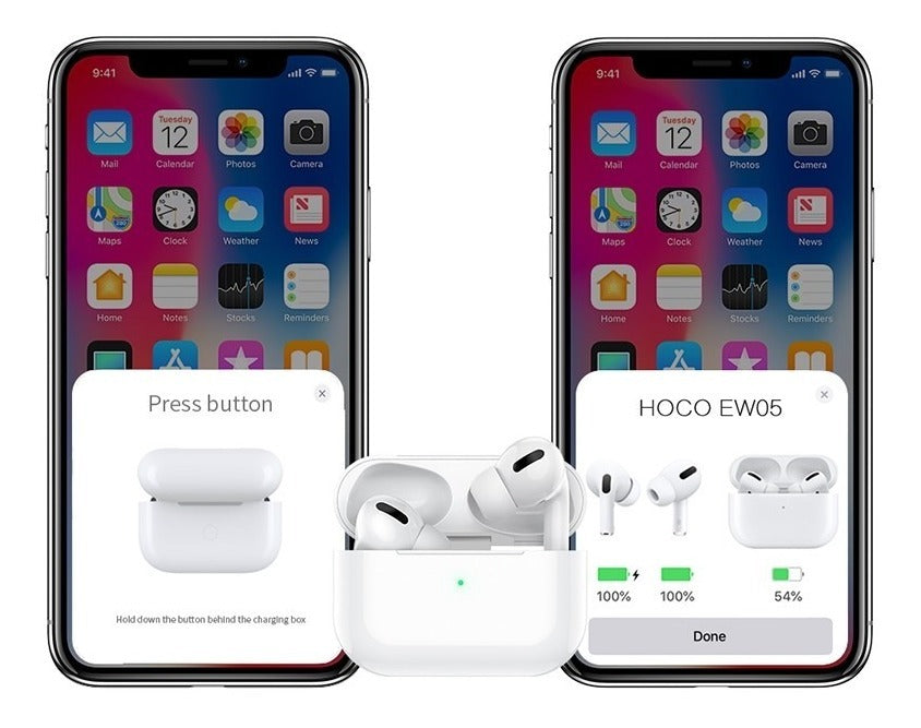 Audifonos Air Pods Bluetooth Hoco Tws Ew05 Blanco – imagen 4