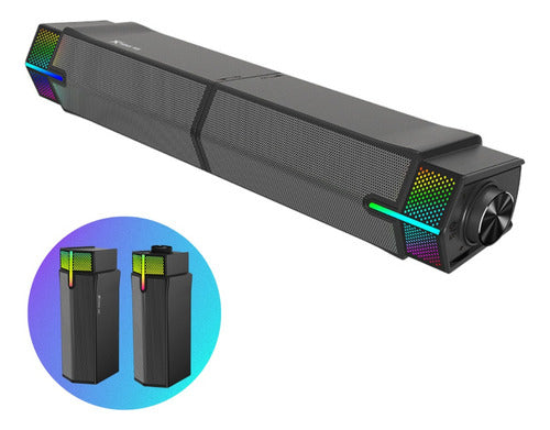 Parlante Gamer Xtrike Me Sk-604 Bluetooth Rgb Negro – imagen 2