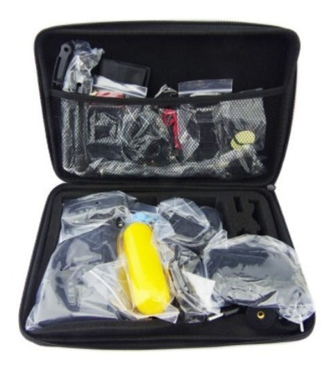 Kit Maleta Gopro + 50 Accesorios Cámara Deportivas Negro – imagen 4