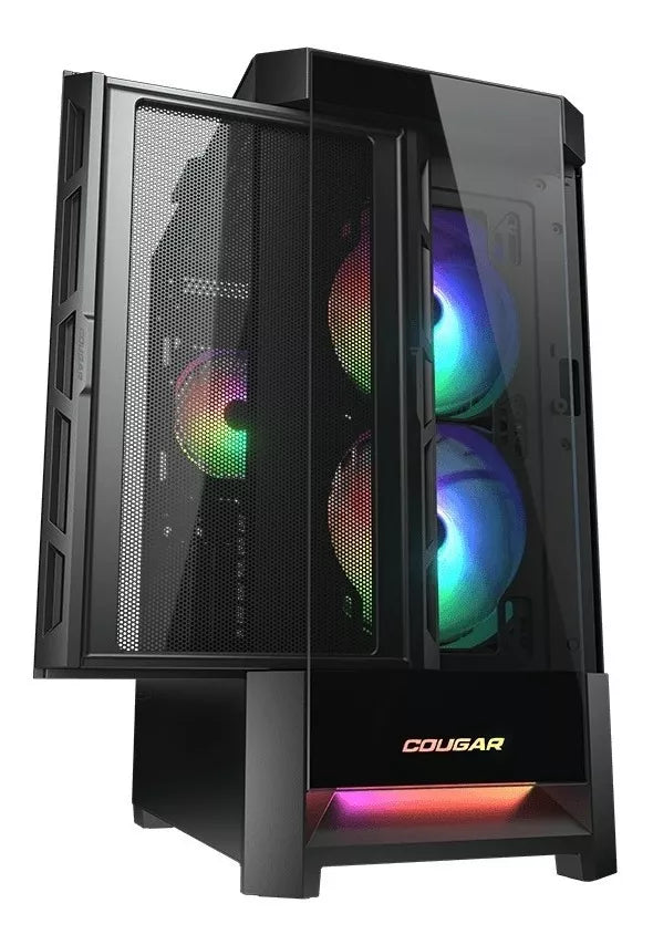 Gabinete Gamer Cougar Duoface RGB Mid Tower Negro – imagen 4