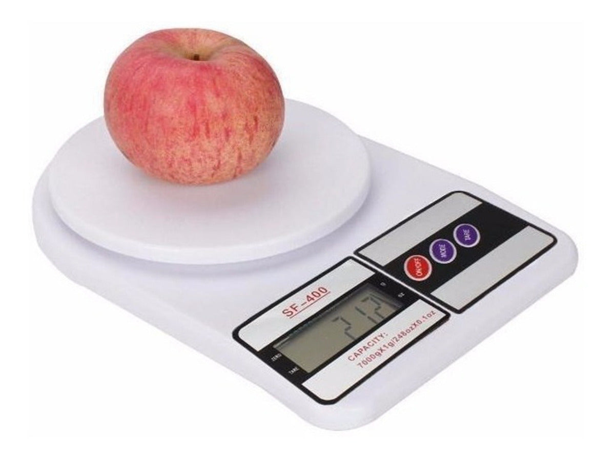 Balanza Pesa De Cocina Digital SF-400 hasta 10kg Blanco – imagen 2