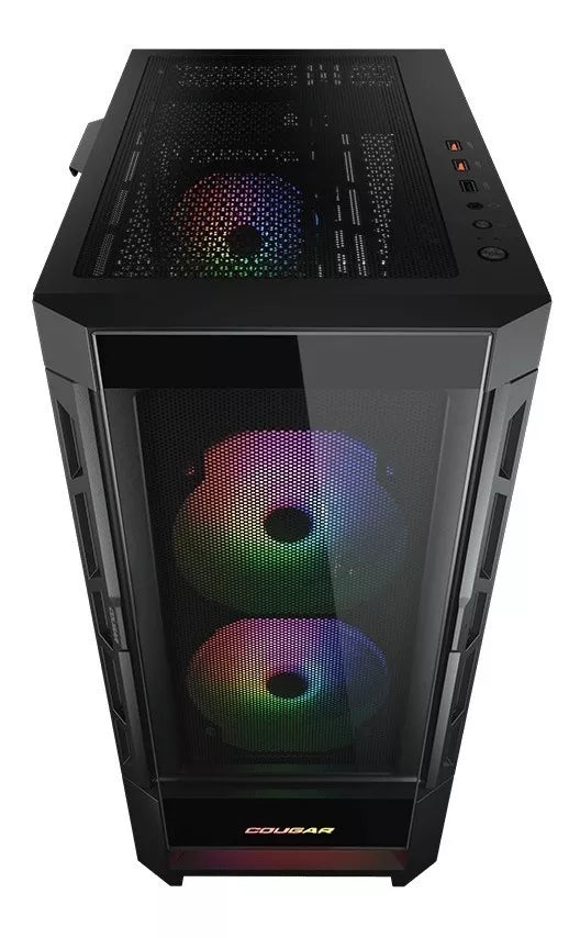 Gabinete Gamer Cougar Duoface RGB Mid Tower Negro – imagen 2