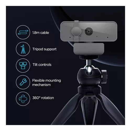 Webcam Lenovo Essential 4XC1B34802 1080p Full HD Usb Negro – imagen 3