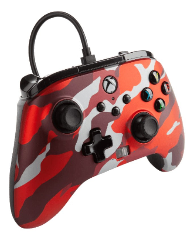 Control Alambrico Powera Xbox One Serie X / S Rojo Camu – imagen 3