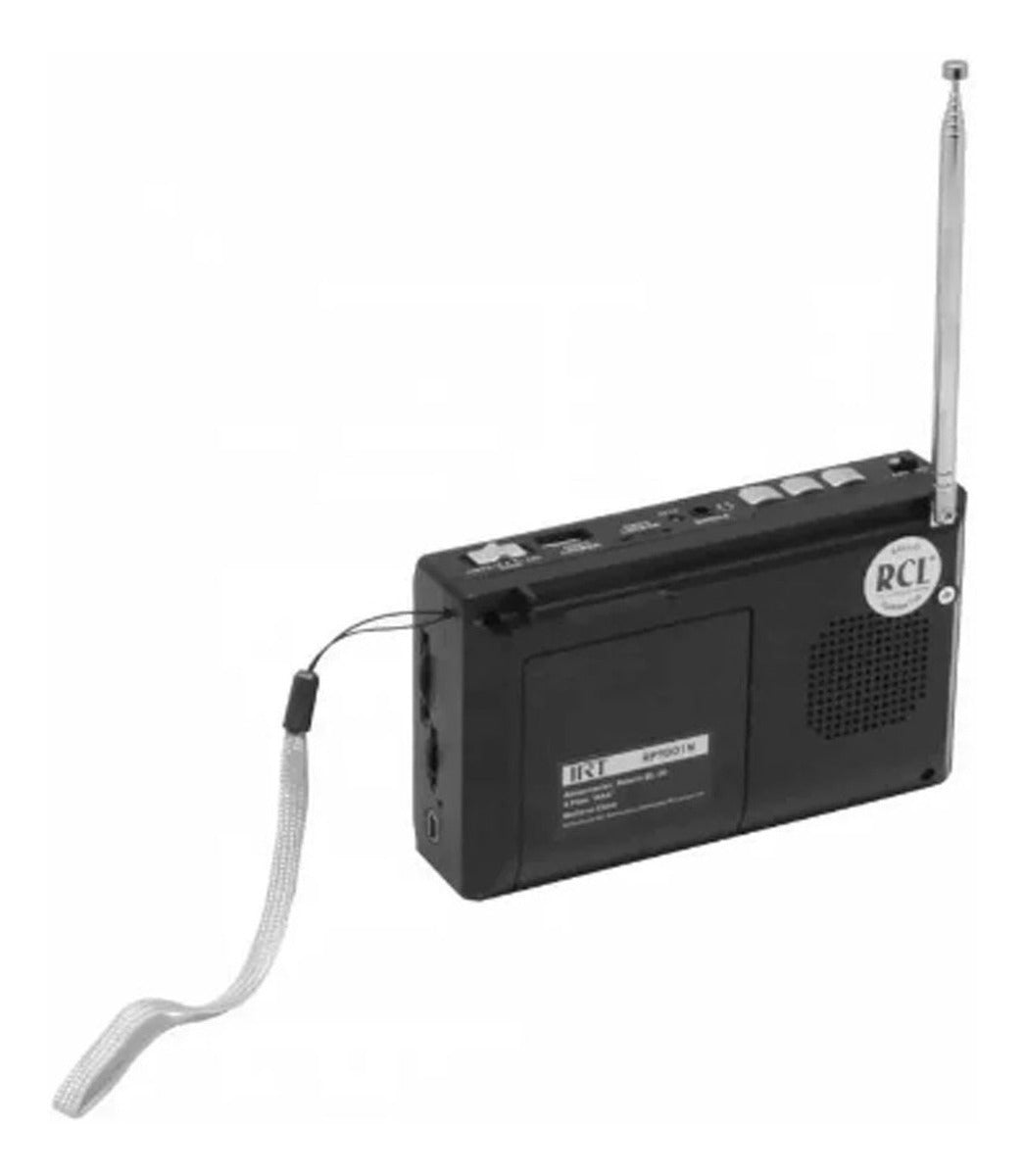 Radio Irt Fm Am Sw Usb Msd Con Bateria Recargable Negro – imagen 2