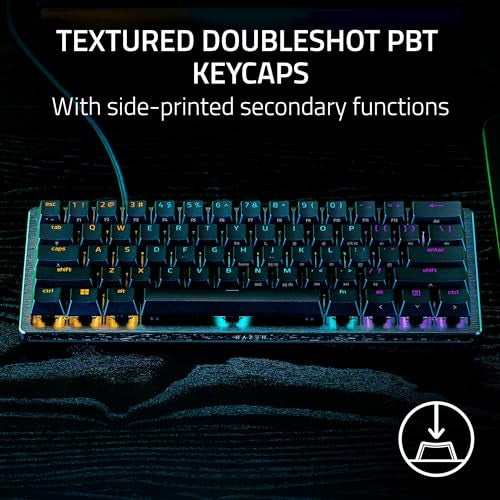 Teclado Gamer Mecanico Razer Huntsman V3 X Tkl Purple Rgb Español Negro – imagen 2